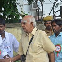Sathyaraj and Kushboo Votes for Nadigar Sangam Elections 2015 Photos | Picture 1141271