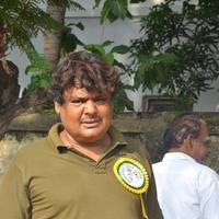 Mansoor Ali Khan - Sathyaraj and Kushboo Votes for Nadigar Sangam Elections 2015 Photos