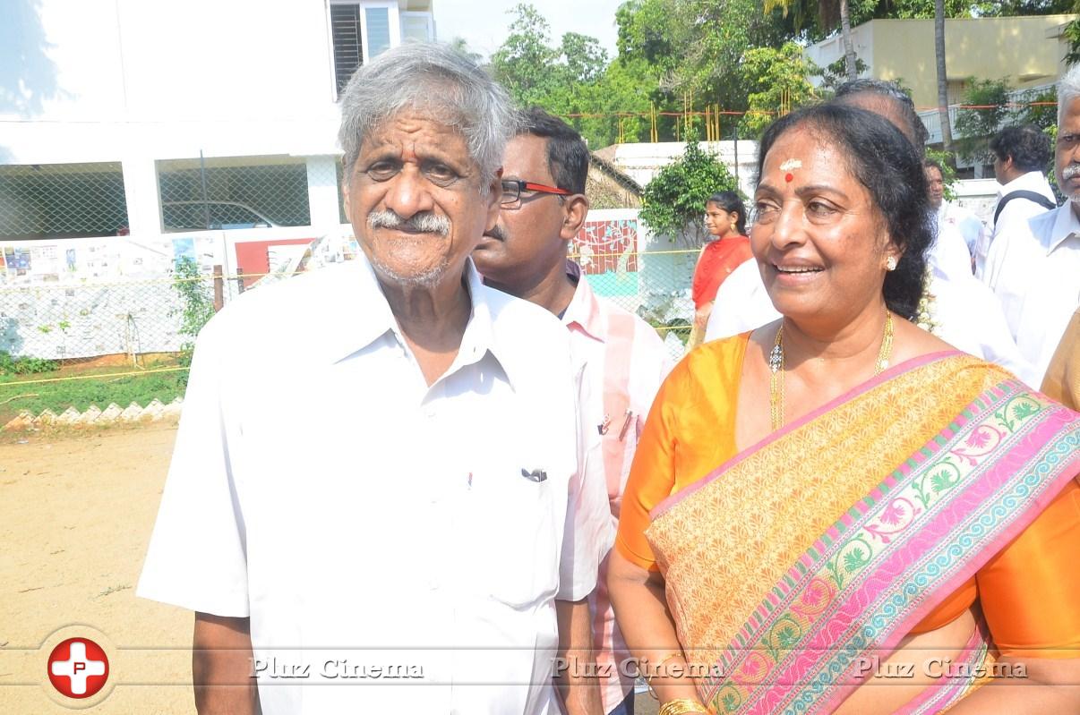 Prabhu and Vikram Prabhu Votes for Nadigar Sangam Elections 2015 Photos | Picture 1141518