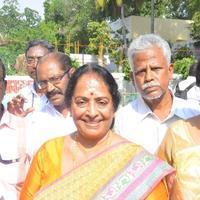 K. R. Vijaya - Prabhu and Vikram Prabhu Votes for Nadigar Sangam Elections 2015 Photos | Picture 1141509