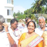 K. R. Vijaya - Prabhu and Vikram Prabhu Votes for Nadigar Sangam Elections 2015 Photos | Picture 1141513