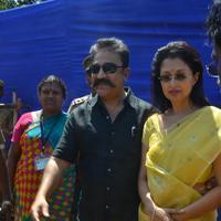 Kamal Hassan and Gautami Votes for Nadigar Sangam Elections 2015 Photos | Picture 1141836