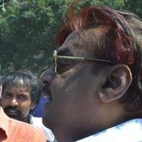Vijayakanth - Goundamani and Vijayakanth Votes for Nadigar Sangam Elections 2015 Photos