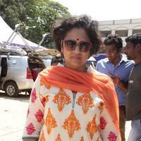 Lakshmi Ramakrishnan - Goundamani and Vijayakanth Votes for Nadigar Sangam Elections 2015 Photos