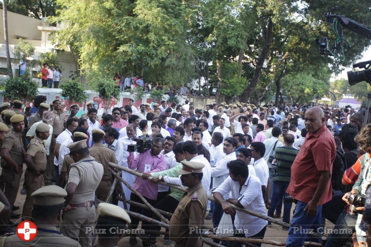 Dhanush and Jayam Ravi Votes for Nadigar Sangam Elections 2015 Photos | Picture 1142452