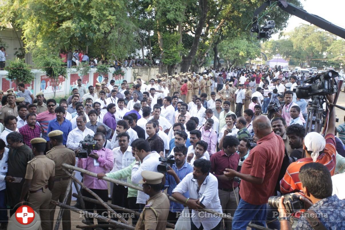 Dhanush and Jayam Ravi Votes for Nadigar Sangam Elections 2015 Photos | Picture 1142453