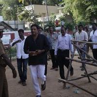 Prakash Raj - Dhanush and Jayam Ravi Votes for Nadigar Sangam Elections 2015 Photos | Picture 1142377