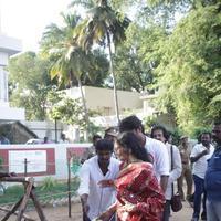 Dhanush and Jayam Ravi Votes for Nadigar Sangam Elections 2015 Photos