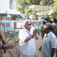 Dhanush and Jayam Ravi Votes for Nadigar Sangam Elections 2015 Photos