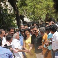 Kamal Hassan and Gautami Votes for Nadigar Sangam Elections 2015 Photos | Picture 1141885