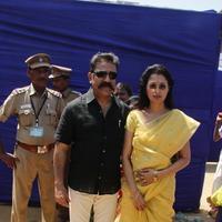 Kamal Hassan and Gautami Votes for Nadigar Sangam Elections 2015 Photos | Picture 1141905