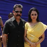 Kamal Hassan and Gautami Votes for Nadigar Sangam Elections 2015 Photos | Picture 1141909