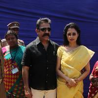Kamal Hassan and Gautami Votes for Nadigar Sangam Elections 2015 Photos | Picture 1141915