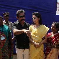 Kamal Hassan and Gautami Votes for Nadigar Sangam Elections 2015 Photos | Picture 1141918
