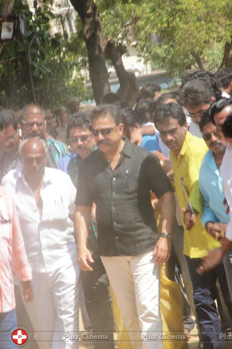 Kamal Hassan and Gautami Votes for Nadigar Sangam Elections 2015 Photos | Picture 1141912