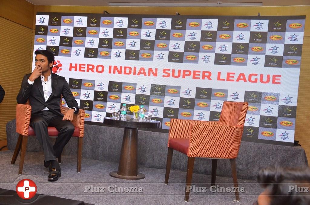 Dhanush at Hero Indian Super League Press Meet Stills | Picture 1126674