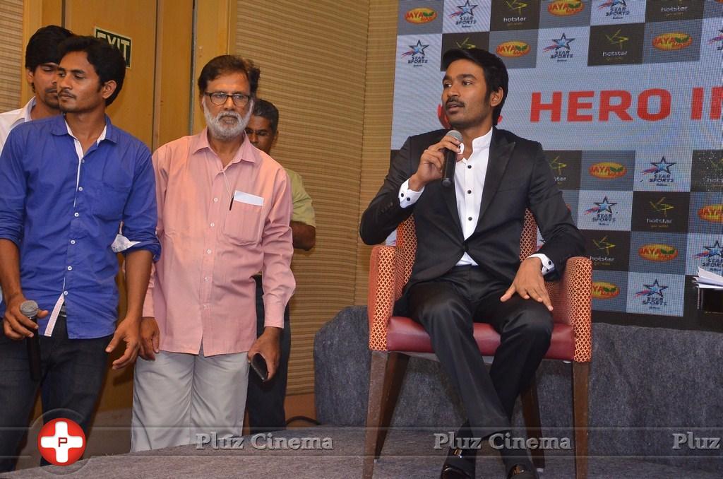 Dhanush at Hero Indian Super League Press Meet Stills | Picture 1126687