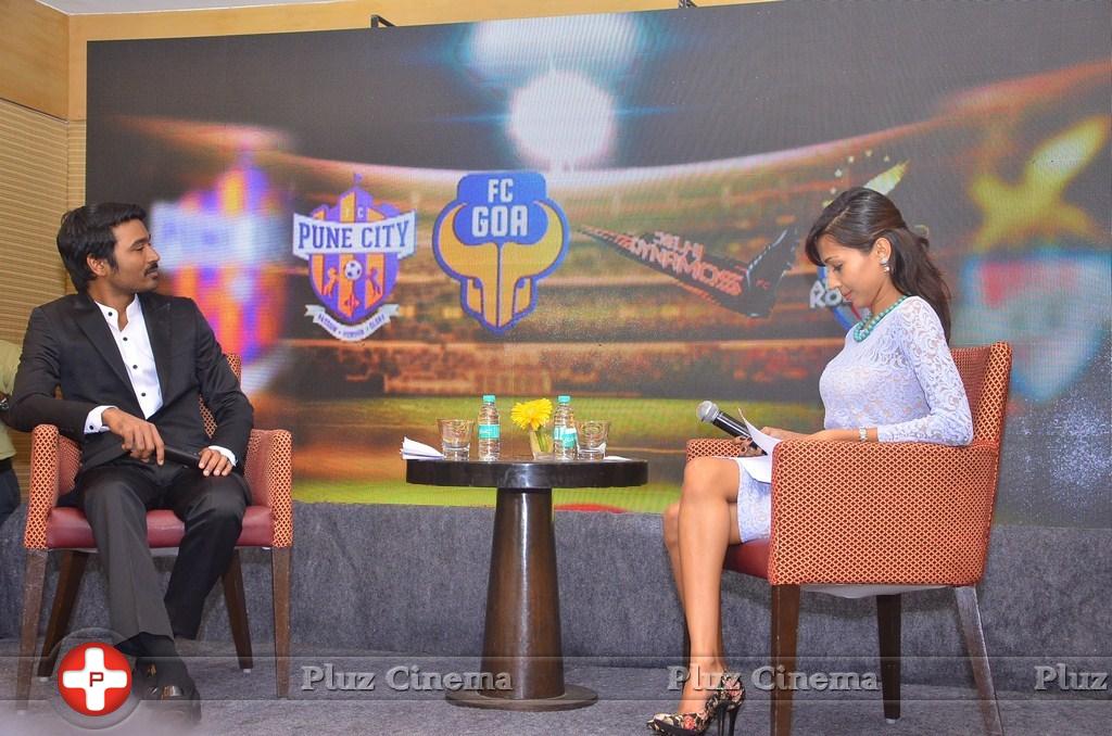 Dhanush at Hero Indian Super League Press Meet Stills | Picture 1126699