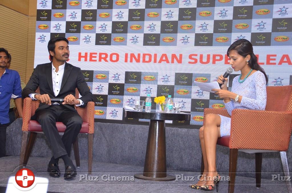 Dhanush at Hero Indian Super League Press Meet Stills | Picture 1126703