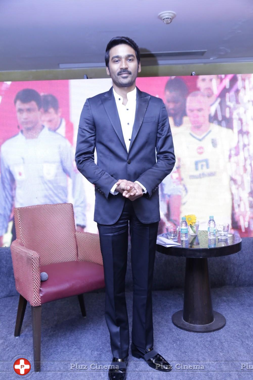 Dhanush - Dhanush at Hero Indian Super League Press Meet Stills | Picture 1126757