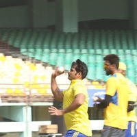 CCL6 Chennai Rhinos Team at Kochi Match Practice Photos