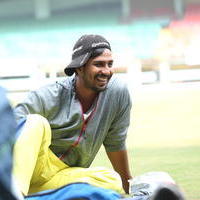 Vishnu Vishal - CCL6 Chennai Rhinos Team at Kochi Match Practice Photos