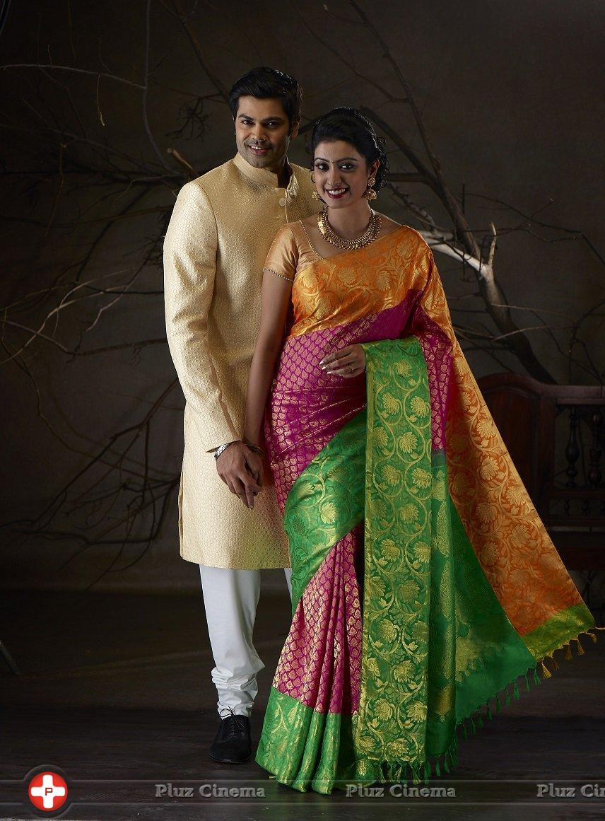 Actor Ganesh Venkatraman and Nisha Ad Shoot for Pachaiyappas Silks Stills | Picture 1231045