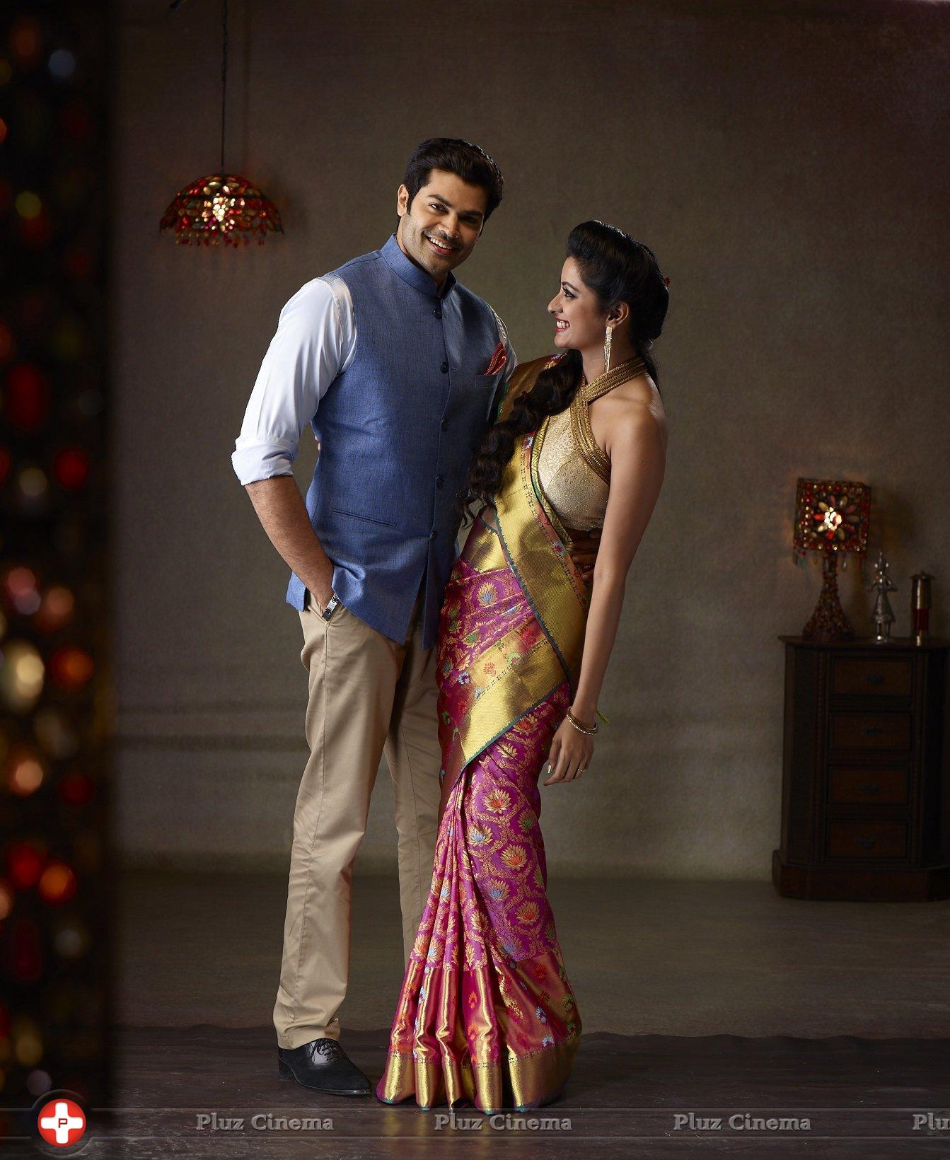 Actor Ganesh Venkatraman and Nisha Ad Shoot for Pachaiyappas Silks Stills | Picture 1231054
