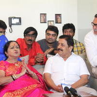 Veteran Actress Saroja Devi Celebrated her Birthday with Nadigar Sangam Members Stills
