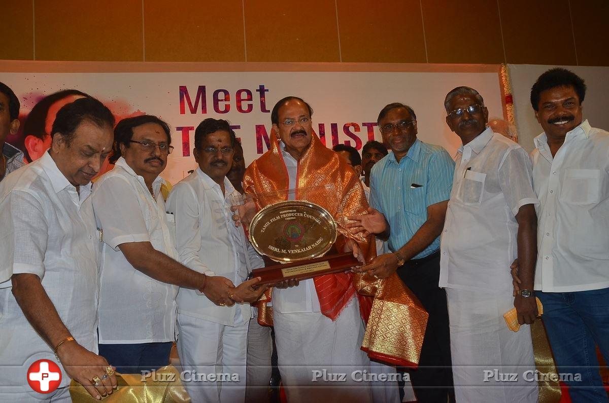 South Indian Film Chamber Union Felicitating Minister Venkaiah Naidu Stills | Picture 1360580