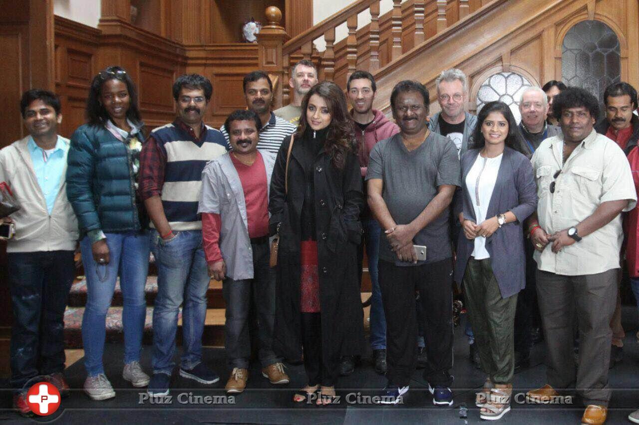 Trisha And Team In London With VFX Technicians | Picture 1331603