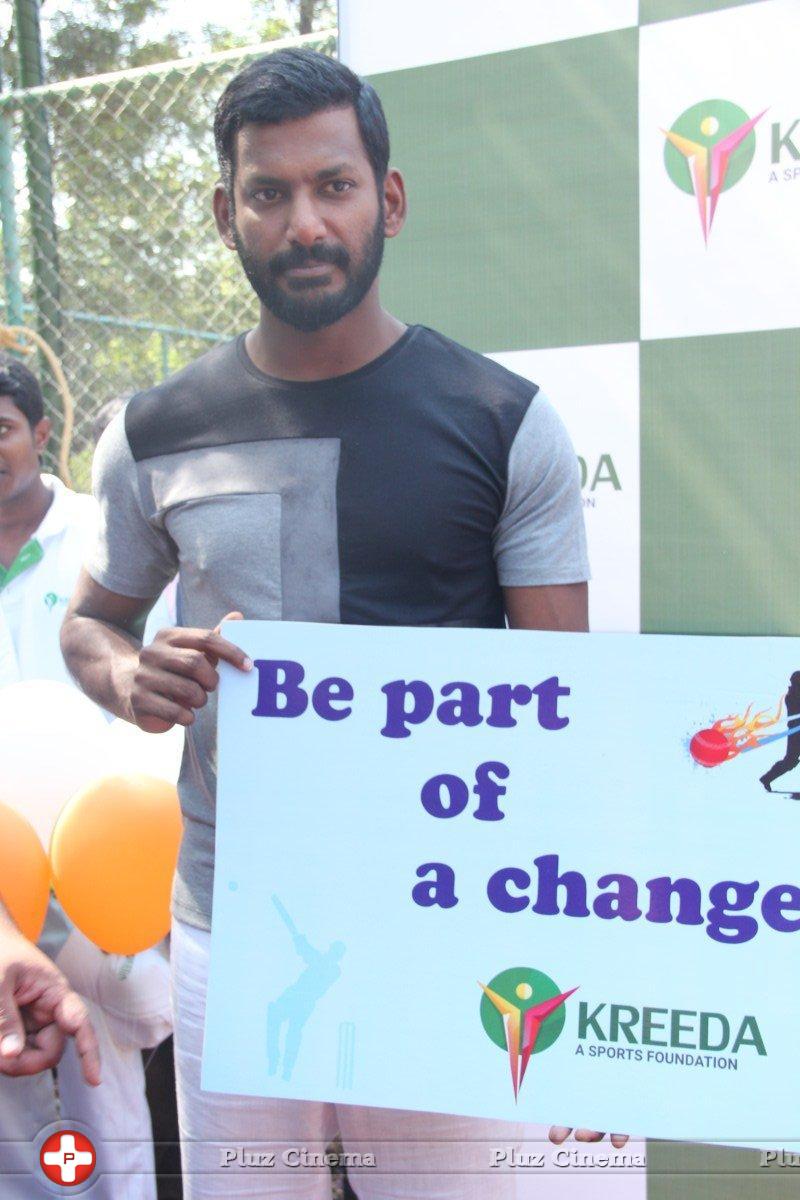 Vishal Krishna - Actor Vishal and Murali Vijay Launches Kreeda a Sports Foundation Photos | Picture 1262127