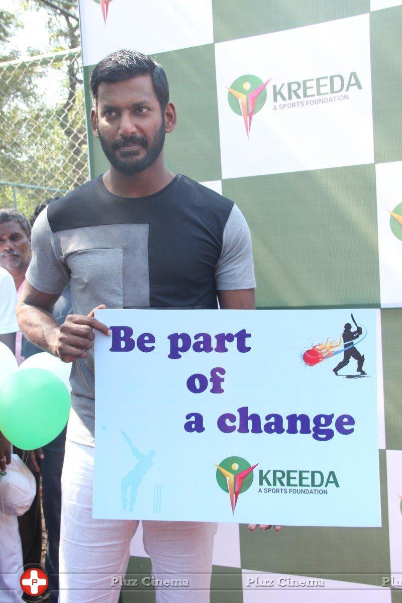 Vishal Krishna - Actor Vishal and Murali Vijay Launches Kreeda a Sports Foundation Photos | Picture 1262138