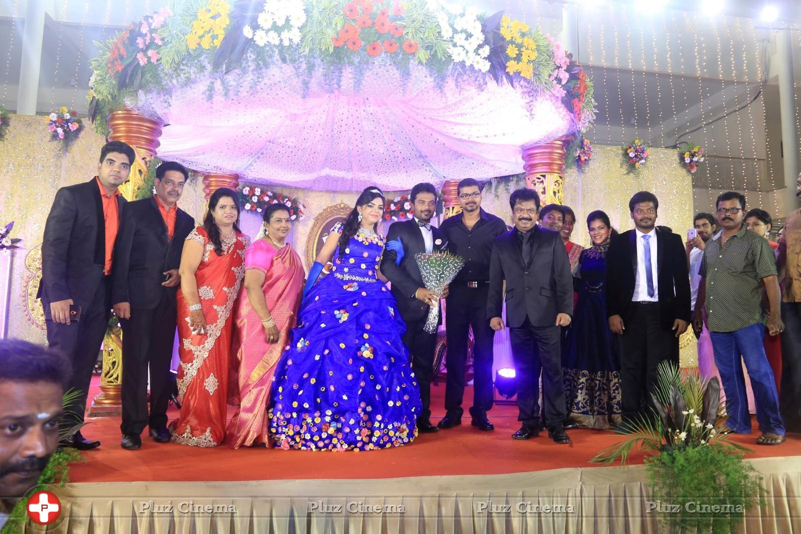 Director R. Pandiarajan Son Prithvirajan Weds Akshaya Wedding Reception Stills | Picture 1310909