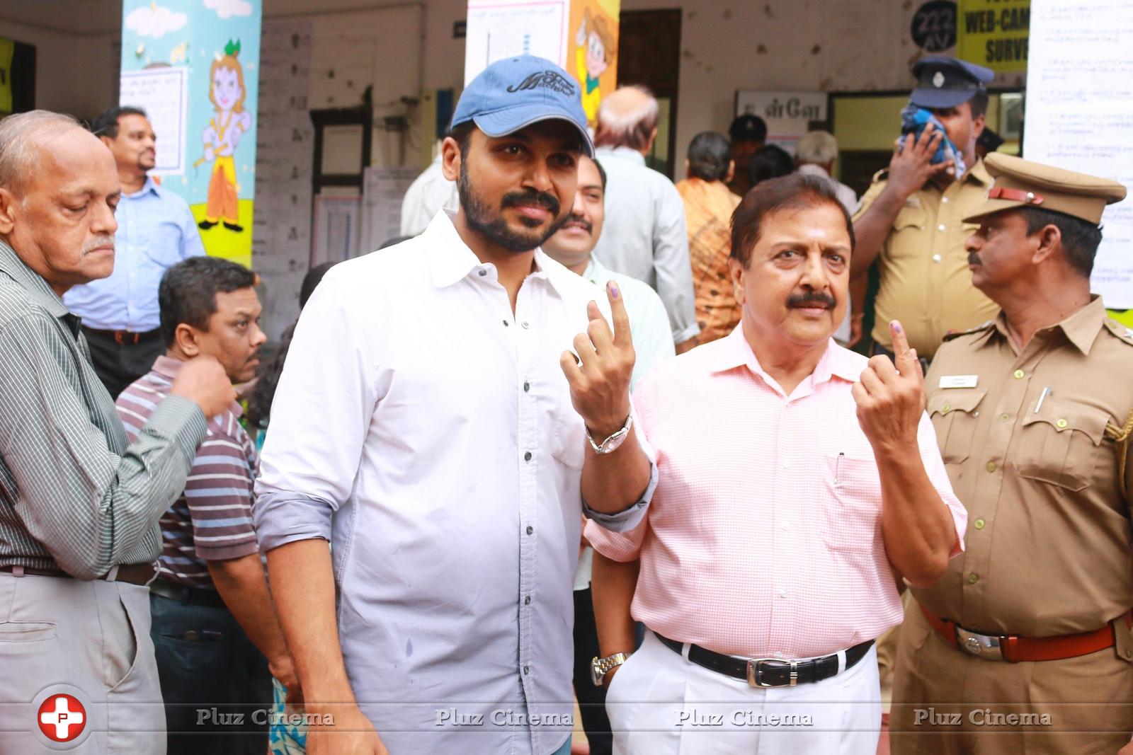 Celebrities Cast their Votes in TN Election 2016 Photos | Picture 1315160