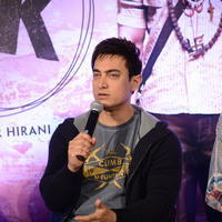 Aamir Khan - Aamir Khan and Anushka Sharma promotes PK Movie at Hyderabad Photos | Picture 899603