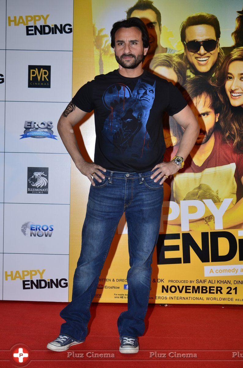 Saif Ali Khan - Saif Ileana & Kalki at Happy Ending Movie Trailer Launch Photos | Picture 845260