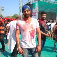 Jay Bhanushali - Celebrities at Plus91 Holi Reloaded 2015 Stills
