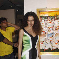 Kangana Ranaut - Kangana Ranaut Unveils Artist Suvigya Sharma's Forever Eternal Pichwais in Mumbai