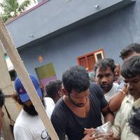 Hero Vishal supplying food packets and Water Photos