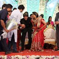 Aadi and Aruna Wedding Reception Stills