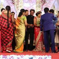 Aadi and Aruna Wedding Reception Stills