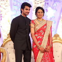 Aadi and Aruna Wedding Reception Stills | Picture 905038