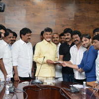 TCA and Sri Mitra donate Cheque to CM Photos | Picture 910917