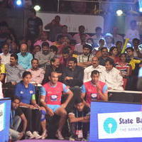 Chiranjeevi and Abhishek Bachchan at PRO Kabaddi Match Photos | Picture 1091381