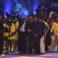 Chiranjeevi and Abhishek Bachchan at PRO Kabaddi Match Photos | Picture 1091399