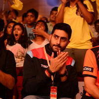Abhishek Bachchan - Chiranjeevi and Abhishek Bachchan at PRO Kabaddi Match Photos
