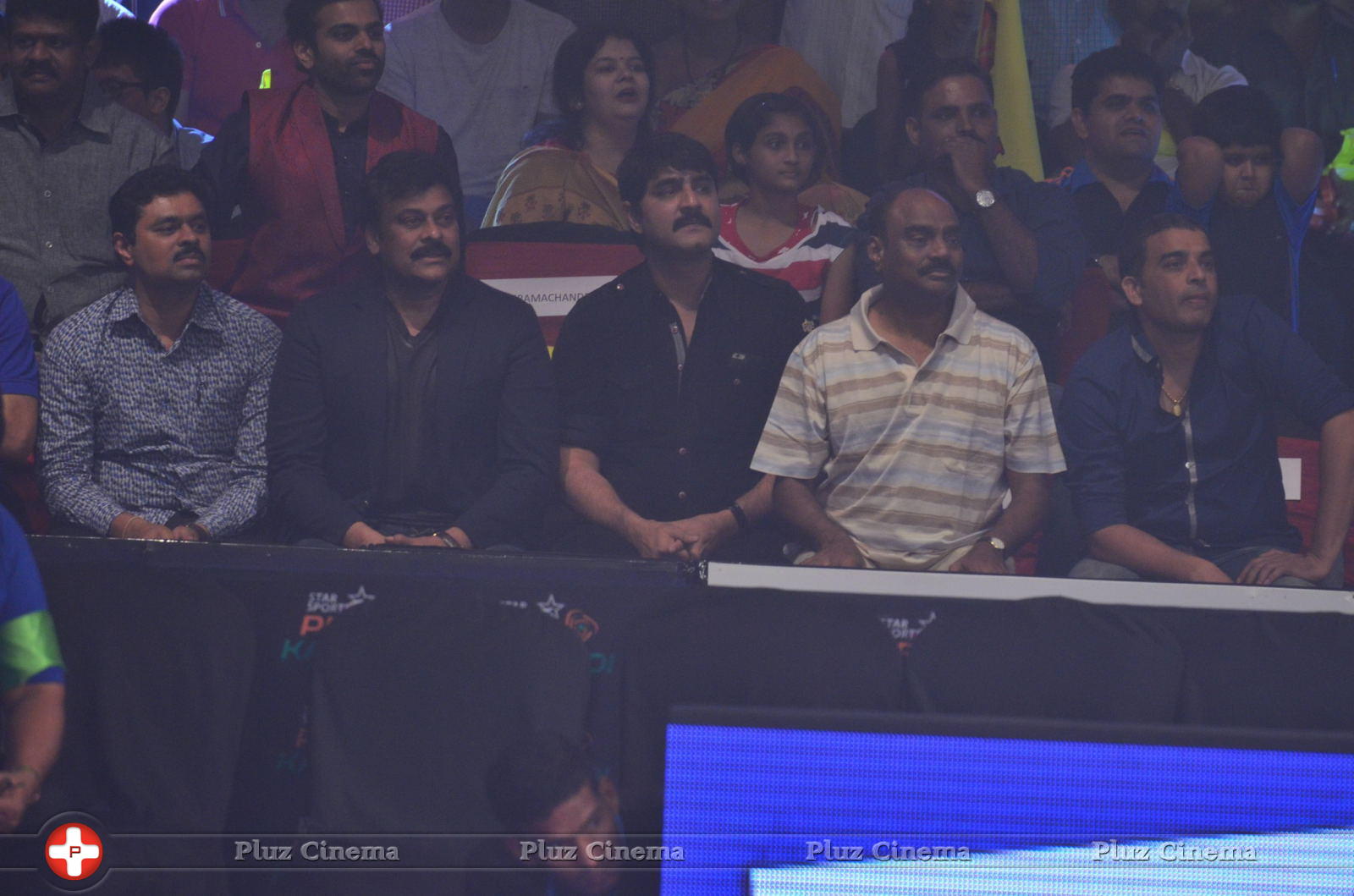 Chiranjeevi and Abhishek Bachchan at PRO Kabaddi Match Photos | Picture 1091390