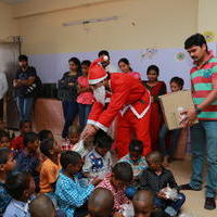 Varun Sandesh and Vithika Sheru Christmas celebrations at Desire society with HIV affected children Photos