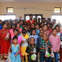Varun Sandesh and Vithika Sheru Christmas celebrations at Desire society with HIV affected children Photos